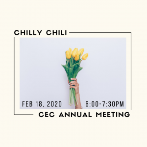 CEC Chilly Chili Dinner & Annual Church Meeting